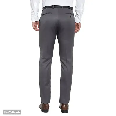 Classic Polycotton Solid Formal Trousers for Men-thumb2