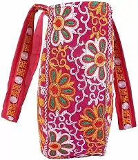 Fully embroided Work Pink Color Rajasthani Traditional Bag For Women/Girl-thumb2