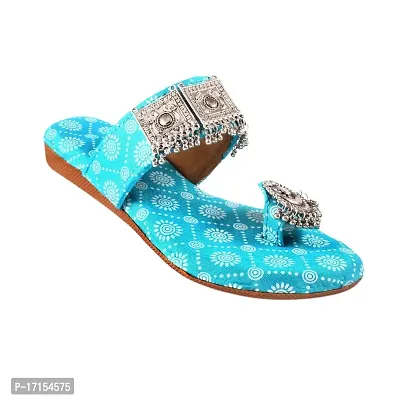 Rajasthani Jaipuri Work Kolhapuri Ethnic Womens Girls Ladies SLI Fashionable Sandals-thumb5