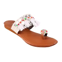 Rajasthani Jaipuri Work Kolhapuri Ethnic Womens Girls Ladies Slipper fashionable sandals (9)-thumb3