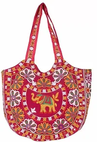 Fully embroided Work Pink Color Rajasthani Traditional Bag For Women/Girl-thumb4