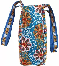 Royal Looking Cotton Traditional Ethnic Rajasthani Jaipuri Embroidered Handbag/Sholder Bag/Hand Bags for Girls Women-thumb3