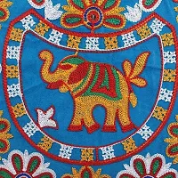 Royal Looking Cotton Traditional Ethnic Rajasthani Jaipuri Embroidered Handbag/Sholder Bag/Hand Bags for Girls Women-thumb2