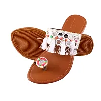 Rajasthani Jaipuri Work Kolhapuri Ethnic Womens Girls Ladies Slipper fashionable sandals (9)-thumb1