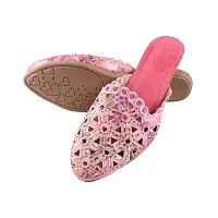 Women's Multicolor Jaipuri Rajasthani Mules Juttis | Japuri Rajasthani Slippers | Casual Fancy Slippers l Ethnic Flats Juti |-thumb2