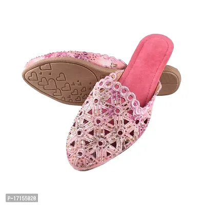 Women's Multicolor Jaipuri Rajasthani Mules Juttis | Japuri Rajasthani Slippers | Casual Fancy Slippers l Ethnic Flats Juti |-thumb3