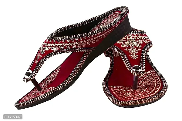 Traditional Ethnic Work Sandals Sleepers for Women || Girls-thumb0