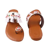 Rajasthani Jaipuri Work Kolhapuri Ethnic Womens Girls Ladies Slipper fashionable sandals (9)-thumb2