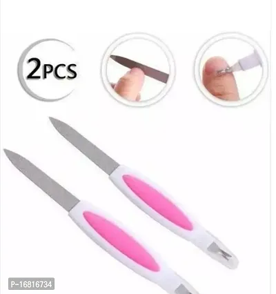 Manicure Pedicure Nail File Tool Cuticle Trimmer Cutter Remover For Women 50 G  Set Of 2-thumb0