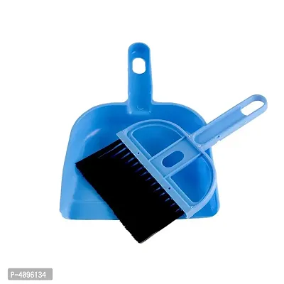 Ideal Home Plastic Mini Dust Pan with Brush Set (Blue, Small)-Price Incl. Shipping-thumb0