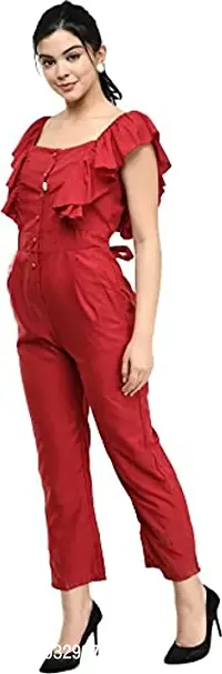 srs fahion women jumpsuit (S, MAROON)-thumb5