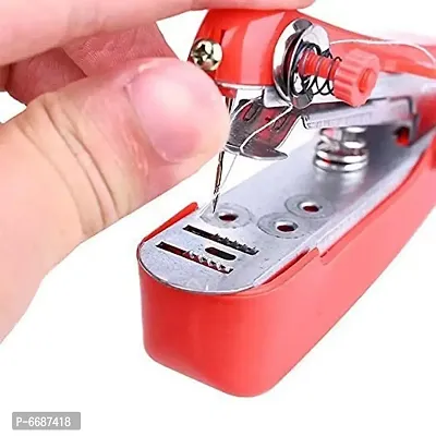 Mini Manual Stapler Style Hand Sewing Machine Craft, Clothes Stitch Handheld Cordless, Travel Use C-thumb2