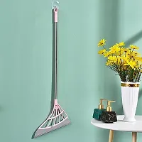 Adjustable 2 in 1 Sweeper Dust Hair Bathroom Wiper, Magic Broom Household Silicone Broom, Rubber Hair Broom 2-in-1 Universal Wiping Sweeper-thumb2