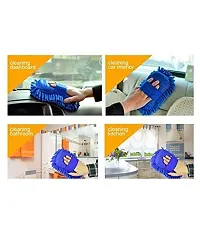 2 in 1 Car Cleaning Brush Cleaner Tools Microfiber Clean Car Windows Cleaning Sp - Pack of 1-thumb2