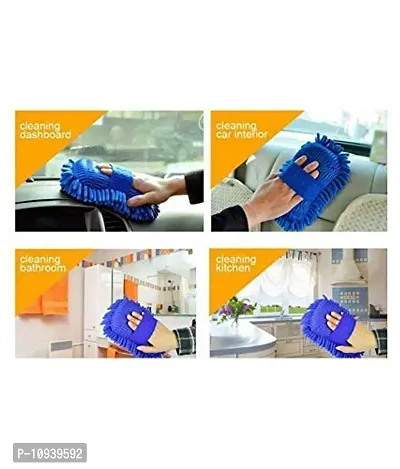 2 in 1 Car Cleaning Brush Cleaner Tools Microfiber Clean Car Windows Cleaning Sp - Pack of 1-thumb3