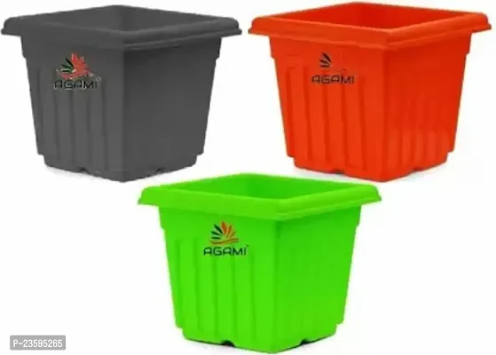 Plant Container Set -Pack of 3, Plastic