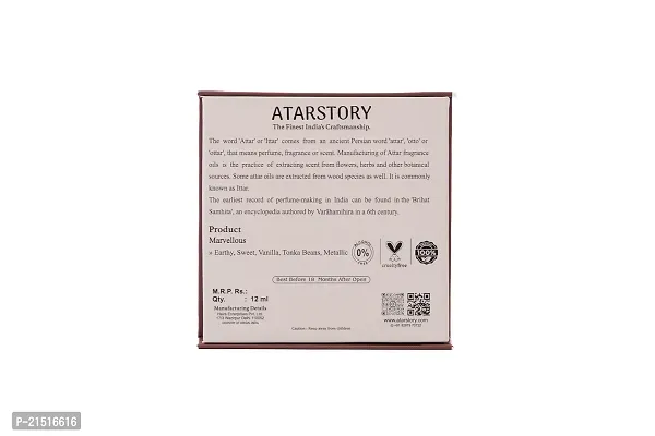 ATARSTORY Marvellous Attar | Best Attar Alcohol Free Roll On for Daily use | Long Lasting Fragrance | Ittar Oudh for Men and Women - 12ml-thumb3