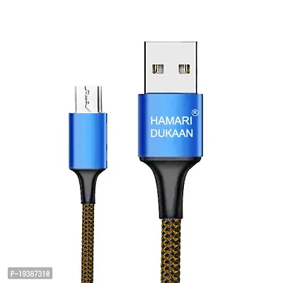 (HAMARI DUKAAN) Micro USB Cable For USB Cable Original Data Cable Micro USB Fast Charging Cable Quick Charge Cable Speed Up to 2.5Amp High Speed Fast Charging-thumb0