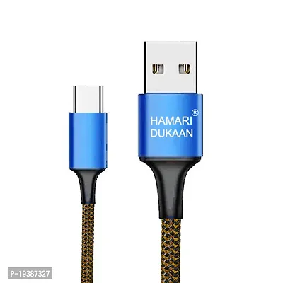 (HAMARI DUKAAN) USB To Type-C Charging Data Cable Compatible for all Type C Mobile Phones.