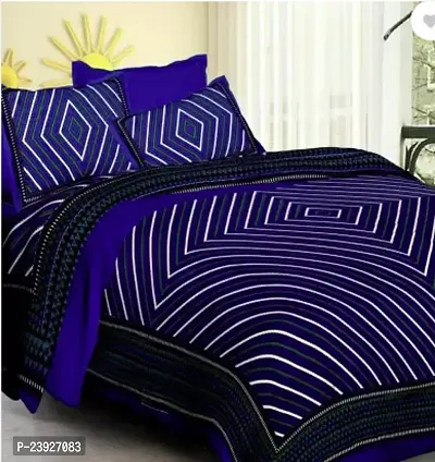 Stylish Cotton Double Bedsheet with 2 Pillowcovers