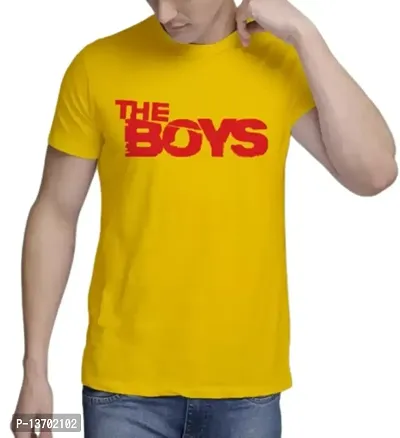 The Boys Meme Tshirt Men Typography Round Neck Black T-Shirt-thumb0