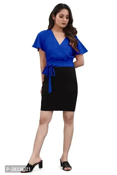 Stylish Polyester Solid Dress For Women-thumb2