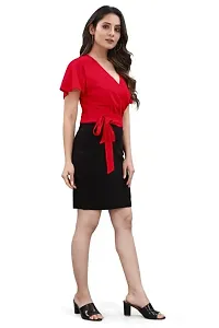 Stylish Polyester Solid Dress For Women-thumb2