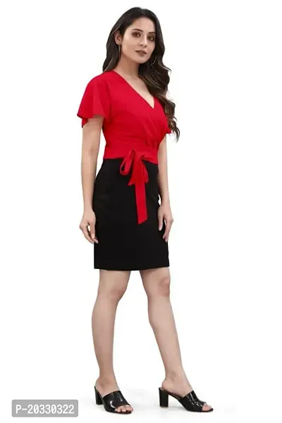 Stylish Polyester Solid Dress For Women-thumb3