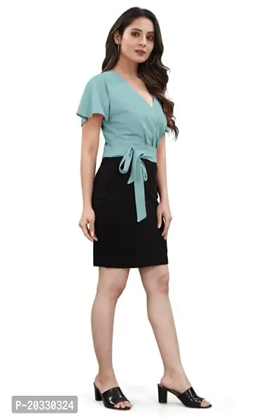 Stylish Polyester Solid Dress For Women-thumb3