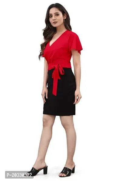 Stylish Polyester Solid Dress For Women-thumb4