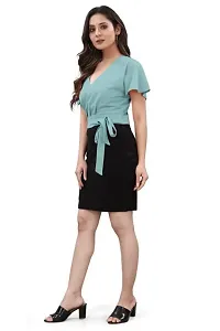 Stylish Polyester Solid Dress For Women-thumb3