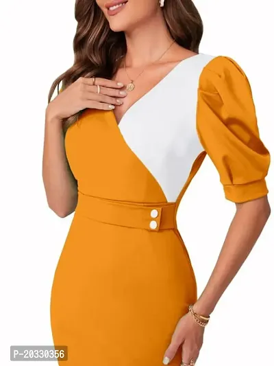 Stylish Polyester Solid Dress For Women-thumb4