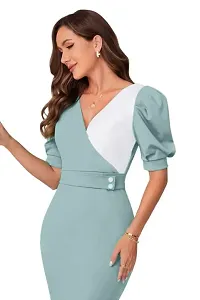 Stylish Polyester Solid Dress For Women-thumb4