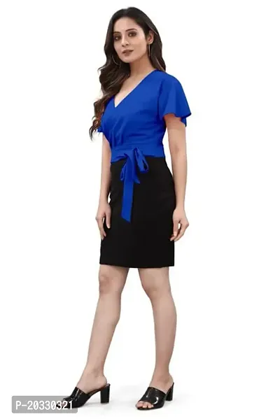 Stylish Polyester Solid Dress For Women-thumb4