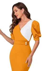 Stylish Polyester Solid Dress For Women-thumb2