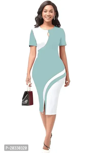 Stylish Polyester Solid Dress For Women-thumb2