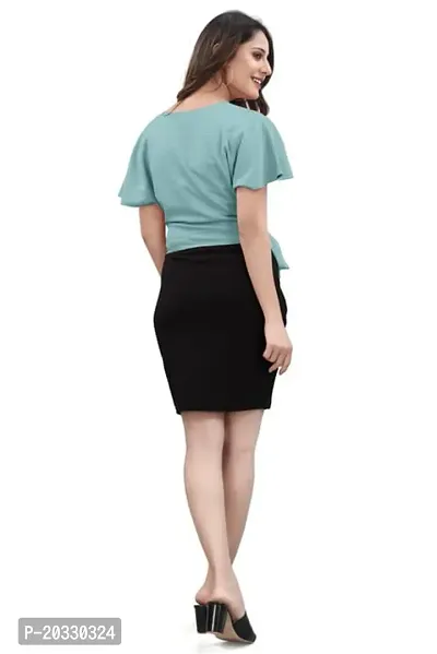 Stylish Polyester Solid Dress For Women-thumb5