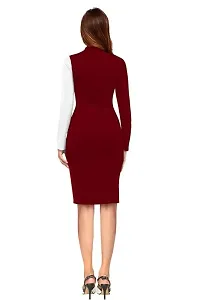 Stylish Polyester Solid Dress For Women-thumb3