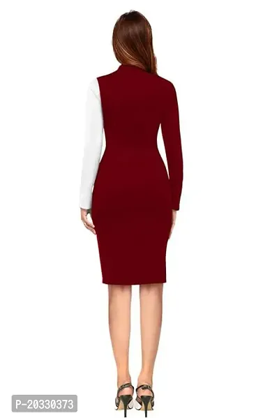 Stylish Polyester Solid Dress For Women-thumb4