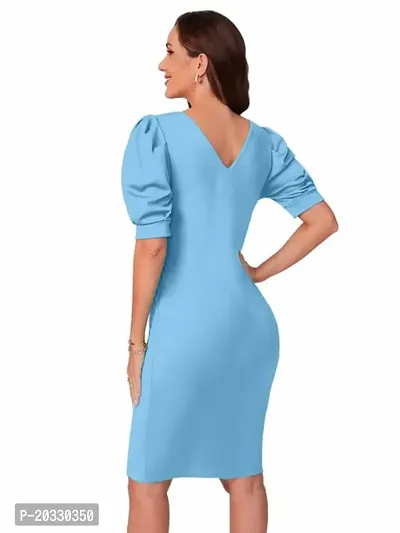 Stylish Polyester Solid Dress For Women-thumb5