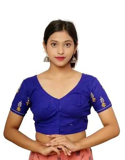 Buy SilkArtShop Complete Havy Embroidery Work Stitched Blouse for