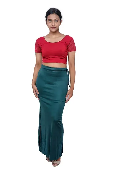 POOJARAN Microfiber Saree Shapewear,Petticoat,Skirts for Women, Cotton  Blended Shape Wear for Saree