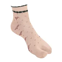 Women Ankle Length Cotton Thumb Multicolored Socks -Pack of 5-thumb3