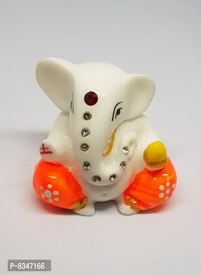 Lord Ganpati/Ganesha Idol for Car Dashboard, Desk, Office Table,Study Table,Diwali Decoration Gift Item 5*4*3 cm