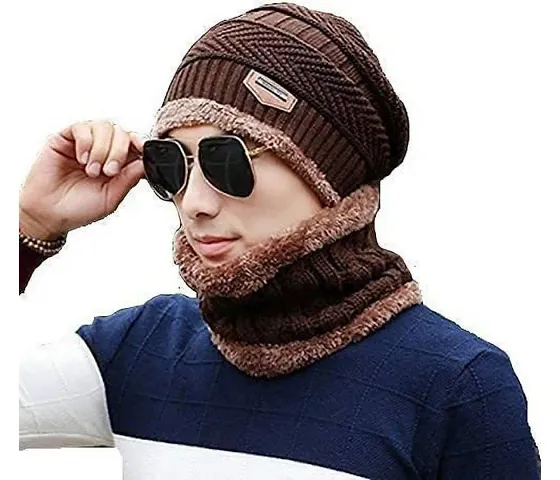 AMEEHA Winter Cap with Neck Cover for Men and Women