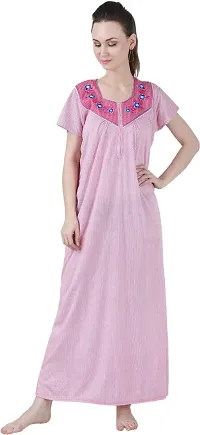 Best Selling Cotton Hosiery Nighty Women's Nightwear 