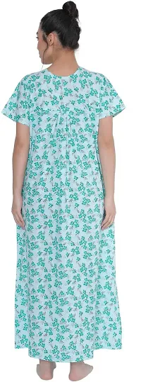 Elegant Cotton Printed Nighty For Women-thumb1