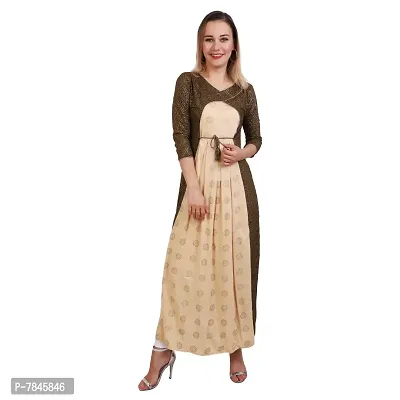 SANJH Dome Pattern Kurti with Block Printing