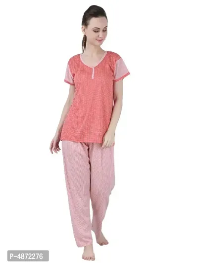 Cotton Hosiery Night suit Set (Top and Pyjama)