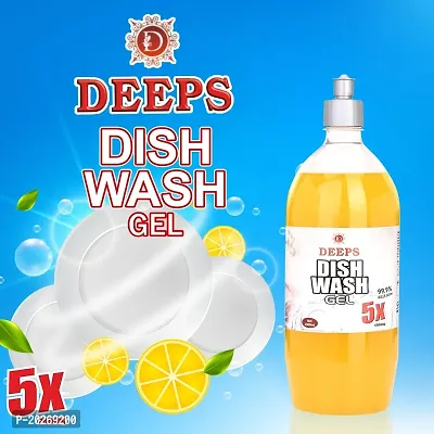 DEEPSEA Dishwasher detergent Liquid 1000ML Stain removal for dishes|Dishwasher odor control|Quick dish cleaning